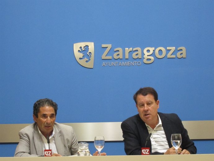 Jerónimo Blasco Y El Director De Zaragoza Eventos, Javier Molina