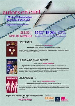 SGAE Y EDAV Estrenan Un Ciclo De Cortos Valencianos
