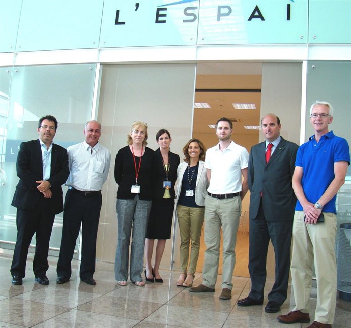 Representantes De La Iata Y De Aeropuertos Internacionales Visitan El Prat