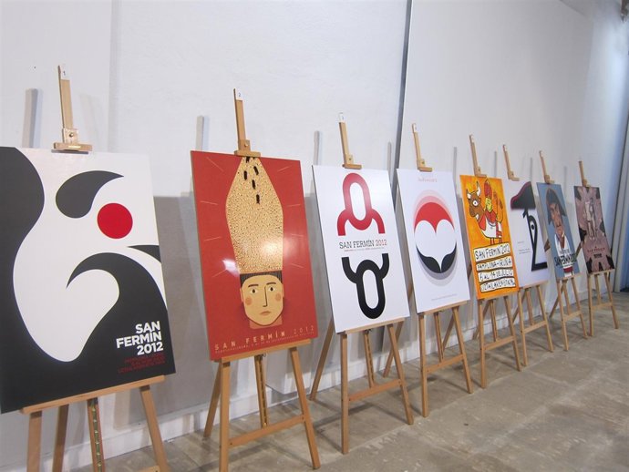 Carteles Finalistas Del Concurso De Sanfermines 2012.