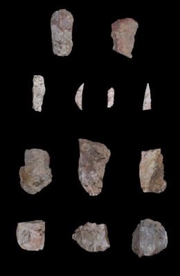 Herramientas De Piedra Prehistóricas Encontradas En La Febró (Tarragona)