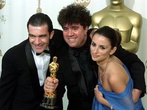 Antonio Banderas, Pedro Almodóvar y Penélope Cruz