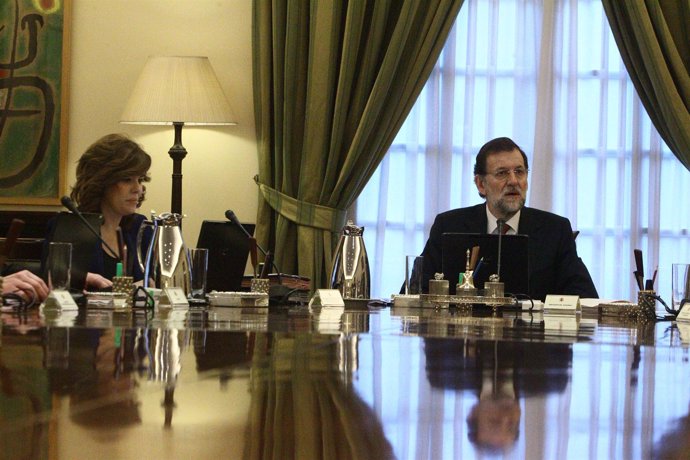Presidente De Gobierno, Mariano Rajoy Y Soraya Sáenz De Santamaría