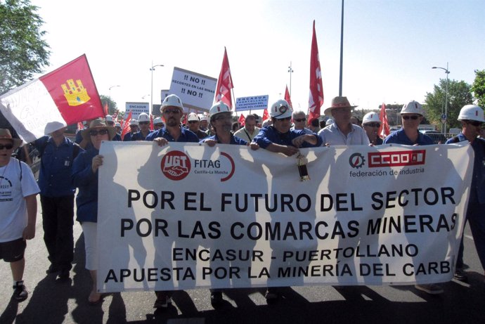 Manifestación Mineros En Toledo