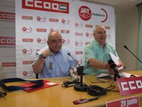 CCOO-A y UGT-A advierten de que no acordarán con la Junta en la Mesa de Función Pública recortes "presida quien presida"