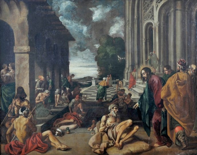 Cuadro 'Curación Paralítico' De Pedro Orrente