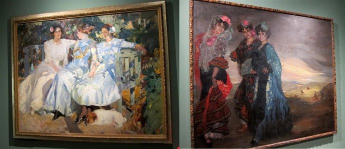 Cuadros De Sorolla Y Zuloaga De La Muestra Sobre Los Dos Autores