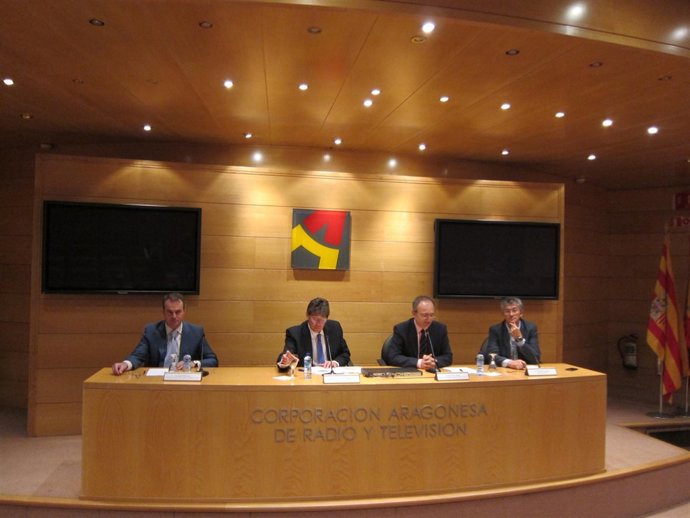 Jorge Villarroya, Arturo Aliaga, Jesús López Cabeza Y Pepe Quilez.