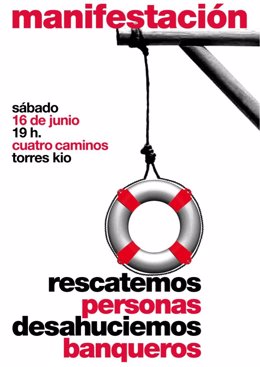 Cartel De La Manifestación Del Día 16 De Junio Para Pedir Un "Rescate Ciudadano"