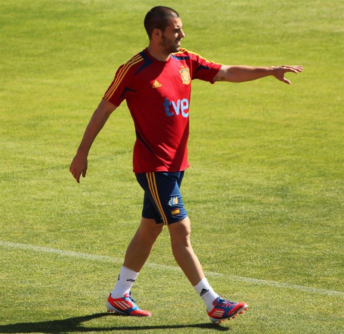 Alvaro Negredo Entrenamiento Selección Española
