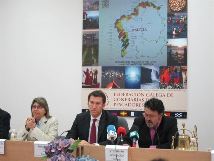 Núñez Feijóo En Un Acto De La Federación Galega De Cofradías De Pescadores