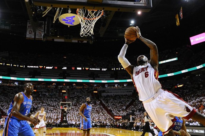 Lebron James Miami Heat Oklahoma City Thunder