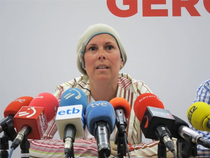 La Diputada De Geroa Bai, Uxue Barkos.