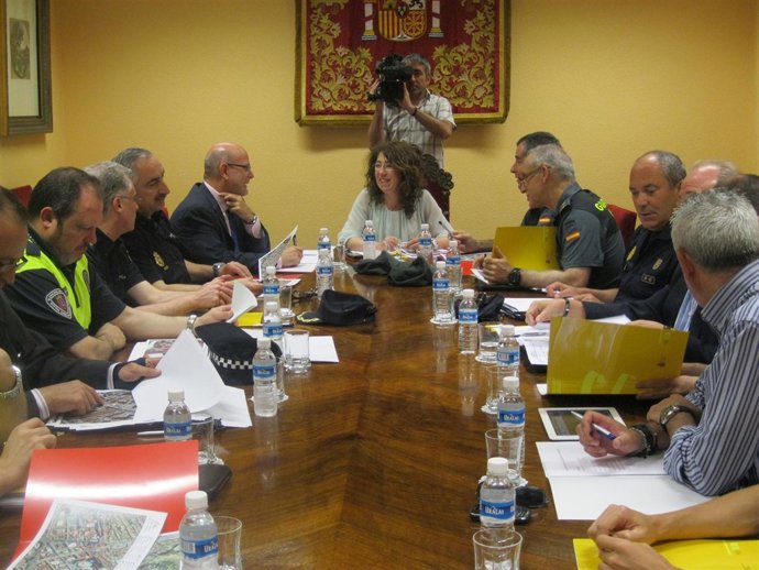 Reunión De Los Representantes De Los Cuerpos De Seguridad Que Operan En Navarra.