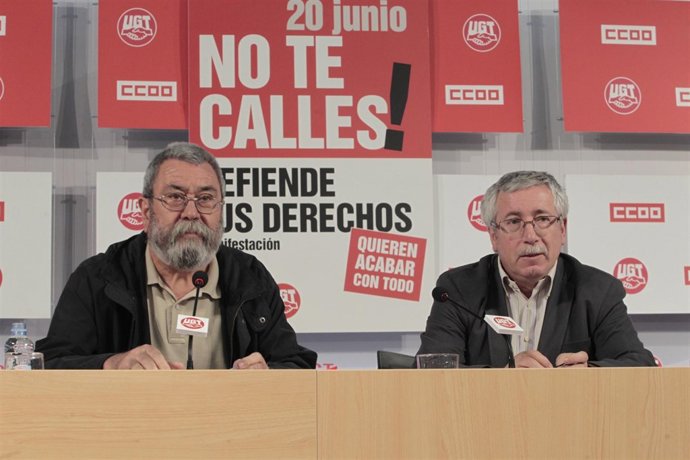 Toxo Y Méndez Presentan Movilizaciones De La Jornada Del 20-J
