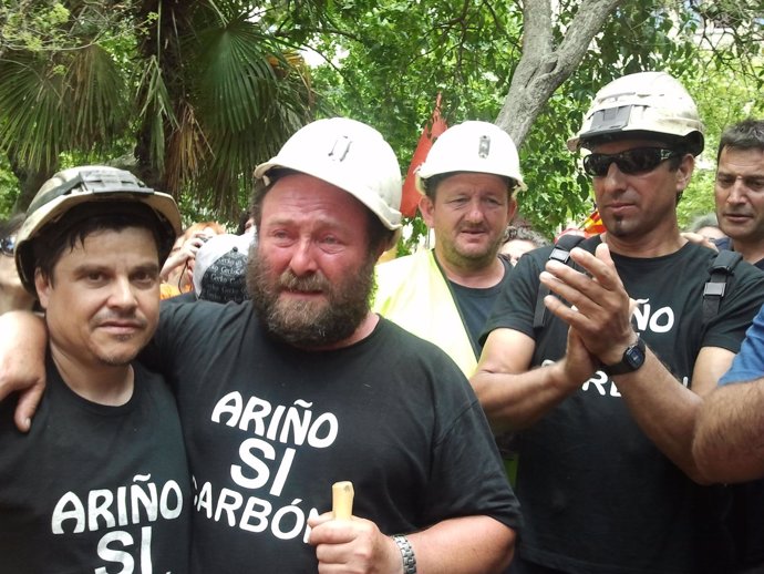 Mineros Aragoneses Participantes En La 'Marcha Negra'  