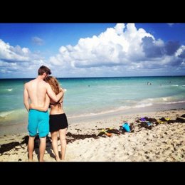 La cantante Edurne y su novio el futbolista David De Gea