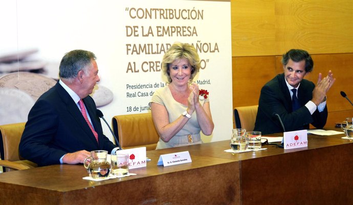 Esperanza Aguirre, Con Las Empresas Familiares