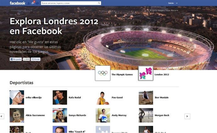 Facebook Ha Anunciado Su Página Explora Londres 2012 