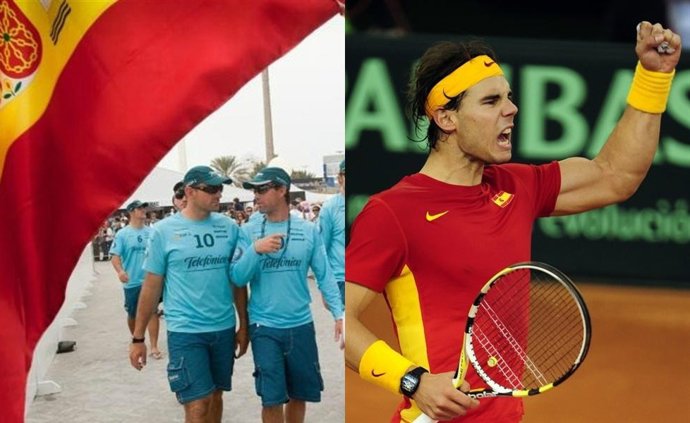 Montaje Iker Martinez, Xabi Fernandez Y Rafa Nadal