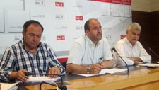 Pedrosa (UGT) Guijarro (PSOE) Y Gil (CCOO)