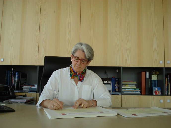 La Consejera Lourdes Goicoechea.