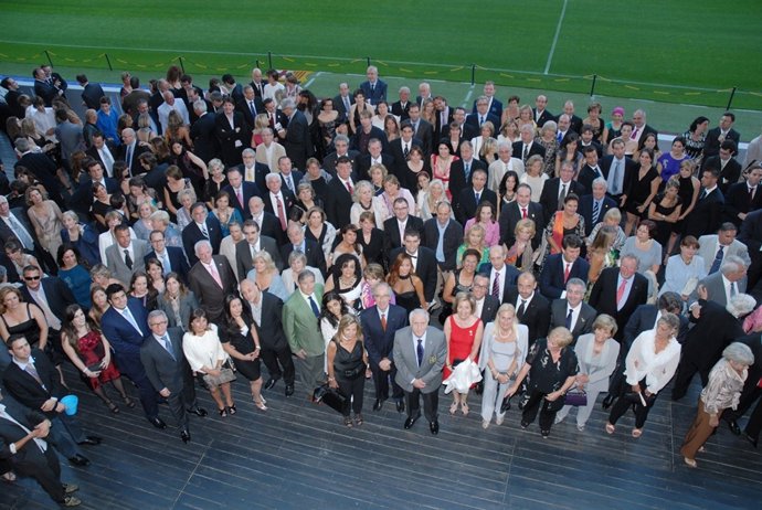 Asistentes A La Cena Del Club Rotary En Barcelona