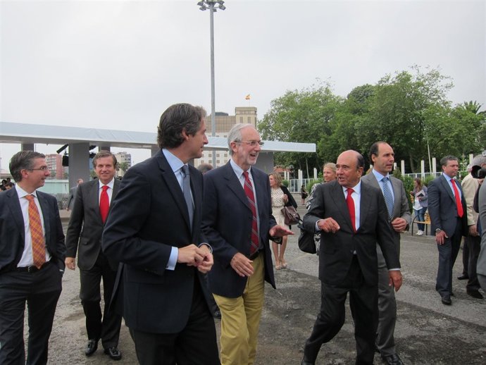 De La Serna, Piano, Botín Y Diego En El Inicio De Las Obras Del Centro Botín 