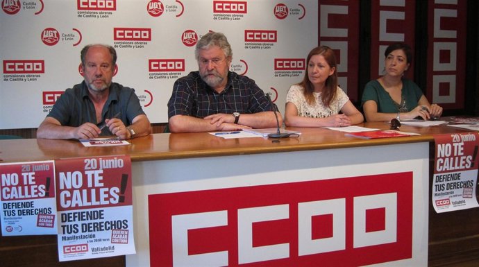 Rueda De Prensa De UGT Y CC.OO. Sobre Las Movilizaciones Del Día 20