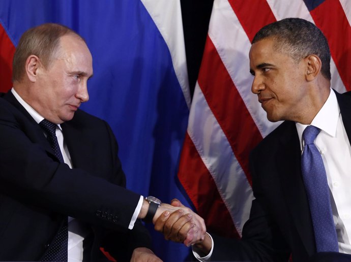 Barack Obama Y Putin G-20