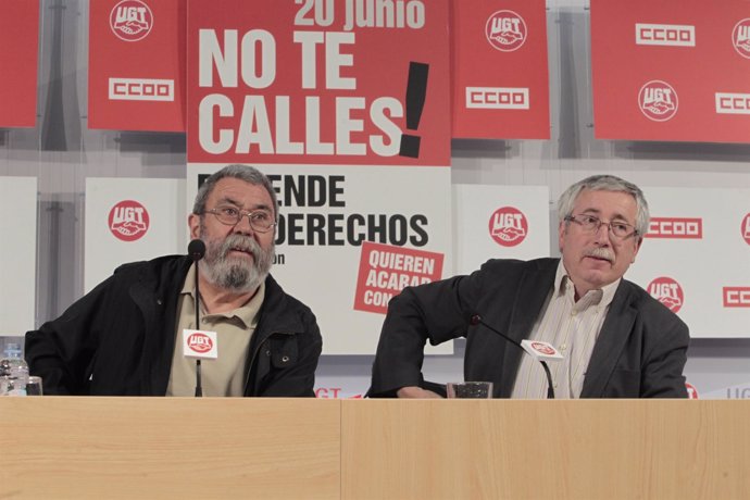 Toxo Y Méndez Presentan Movilizaciones De La Jornada Del 20-J