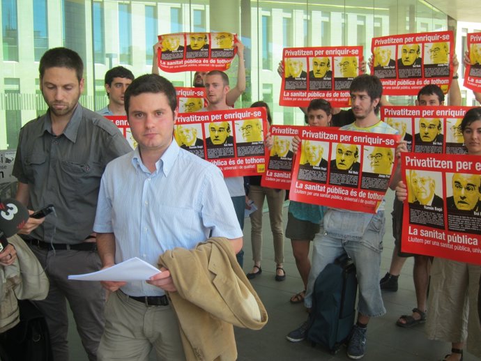 El Portavoz De CUP-Barcelona, Xavier Monge, En La Ciudad De La Justicia