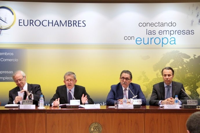 Miquel Valls En Una Reunión De Eurochambres En Madrid