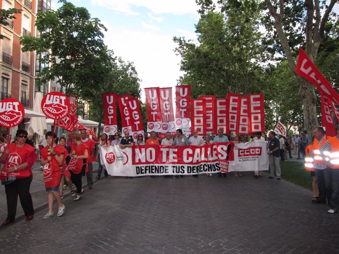 Imagen De La Manifestación De Valladolid