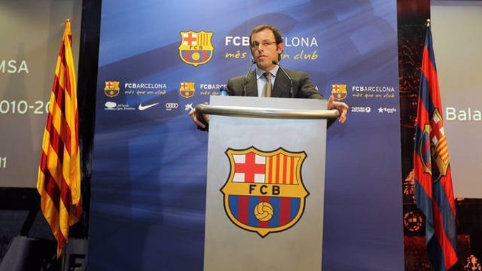 El Presidente Del FC Barcelona, Sandro Rosell, Hace Balance De Temporada