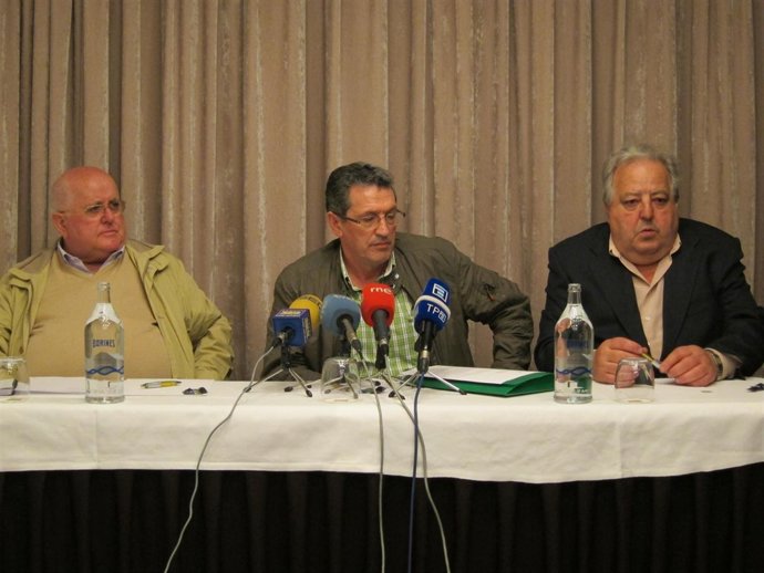 José Fernández Y José Luis Iglesias, De UITA, Y Gervasio Cueva, De Modular Técni