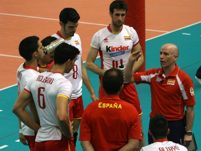 Tiempo Muerto De España De Voleibol En La Liga Europea