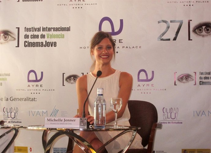Michelle Jenner En El Encuentro Con Los Medios En Valencia