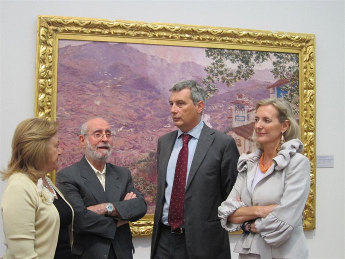 Ripoll Y Olmos, A La Derecha, Con De La Calle Y Espinós En La Muestra De Degraín