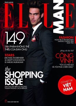 Jon Kortajarena en la portada de 'Elle Man' Vietnam 