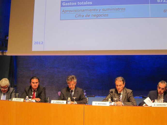 A. Zabalza Durante La Junta De Accionistas De Ercros