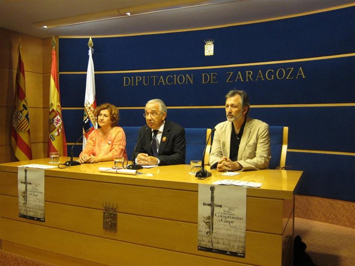Elise Ventura, Jesús Senante Y Joaquín Murillo En La Presentación De Los Actos