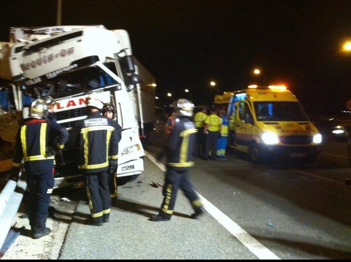 Accidente De Camión En Madrid