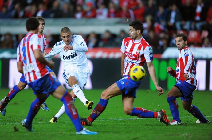 Karim Benzema En Un Sporting Gijón-Real Madrid