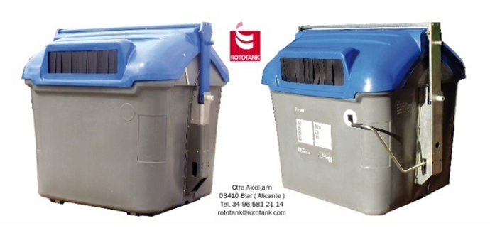 Imagen Comparativa Del Nuevo Contenedor (Izquierda) Y El Tradicional (Derecha)