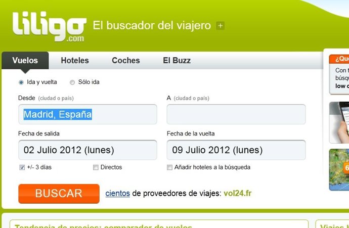 Página Web Liligo.Com