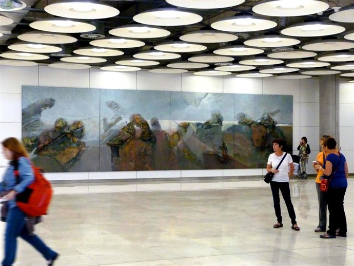 Mural Lucio Muñoz En T4