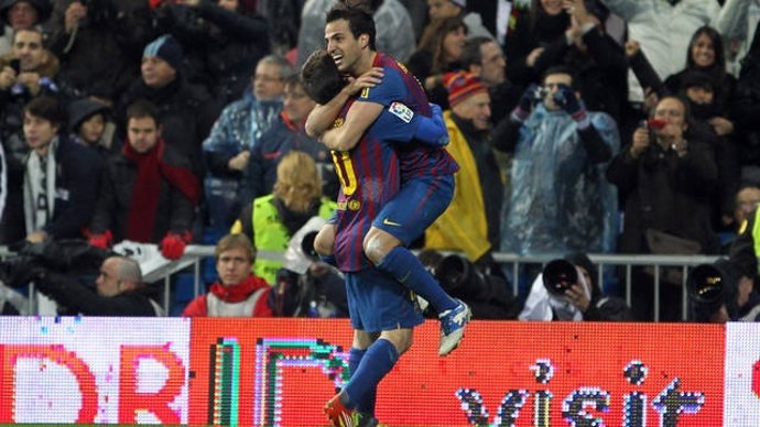 Cesc Fábregas Y Leo Messi Con El FC Barcelona