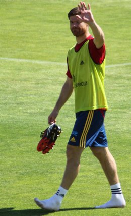Xabi Alonso Entrenamiento Selección Española