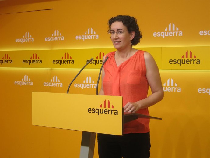 La Secretaria General De ERC, Marta Rovira, En Rueda De Prensa